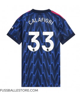 Günstige Arsenal Riccardo Calafiori #33 Auswärtstrikot Damen 2025-26 Kurzarm